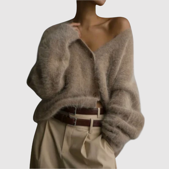 Клара – Пухкава плетена блуза