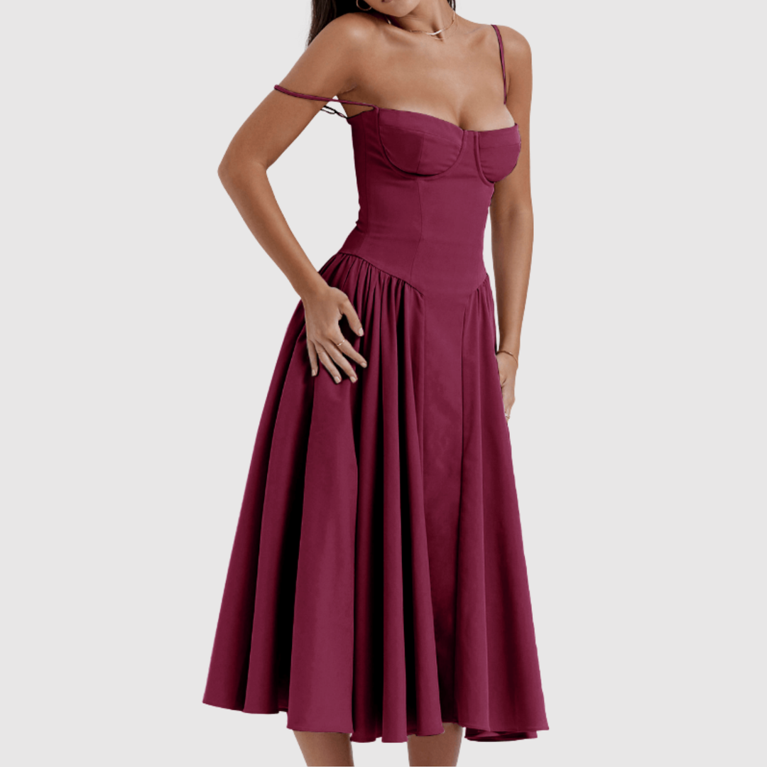 Лилия – Безпроблемна рокля с ретро стил