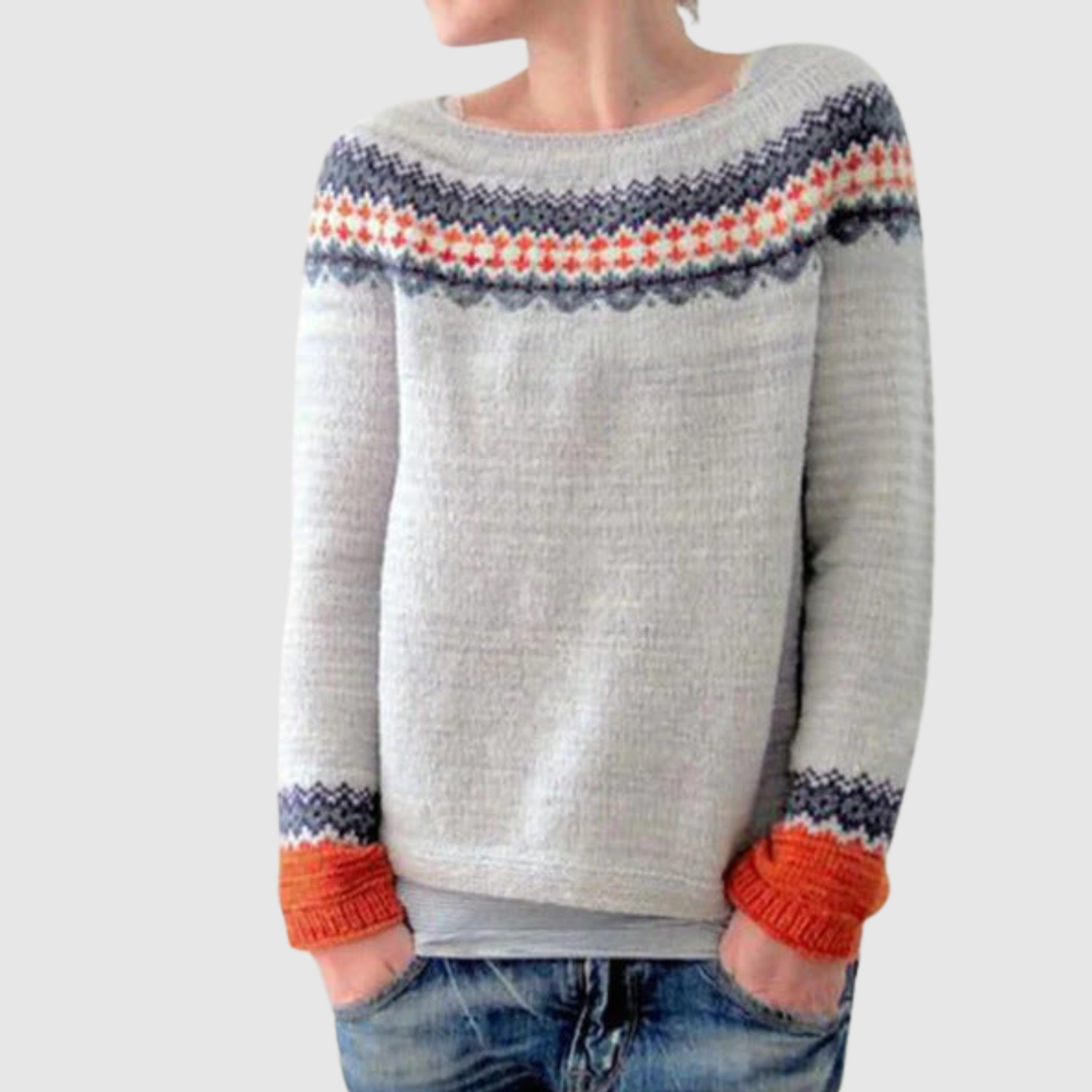 Клара – Пуловер с зимен мотив
