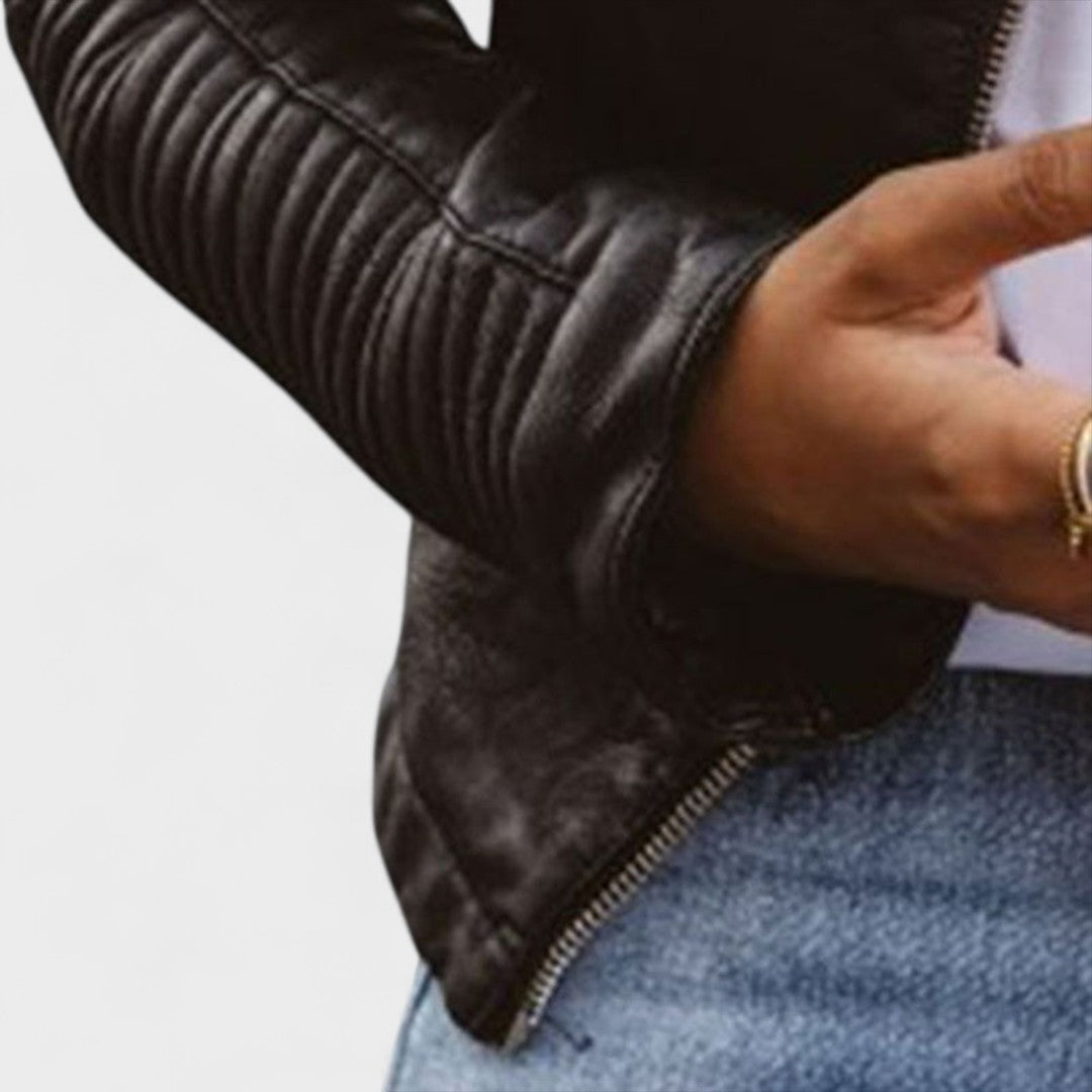 Jana - Eleganta ādas jaka