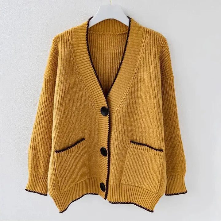 Inese - Stilīga Pārmērīga Adīta Vestē