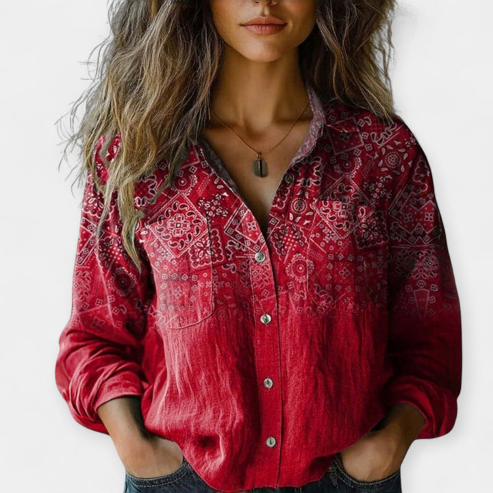 Vintage Marškinėliai su Raštu