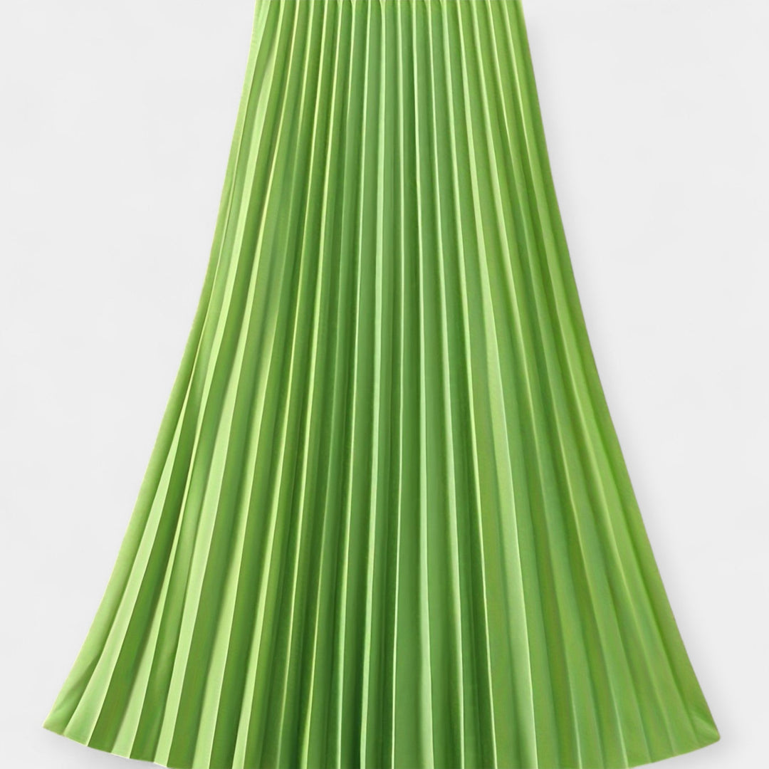 Garš plisēts satīna svārki