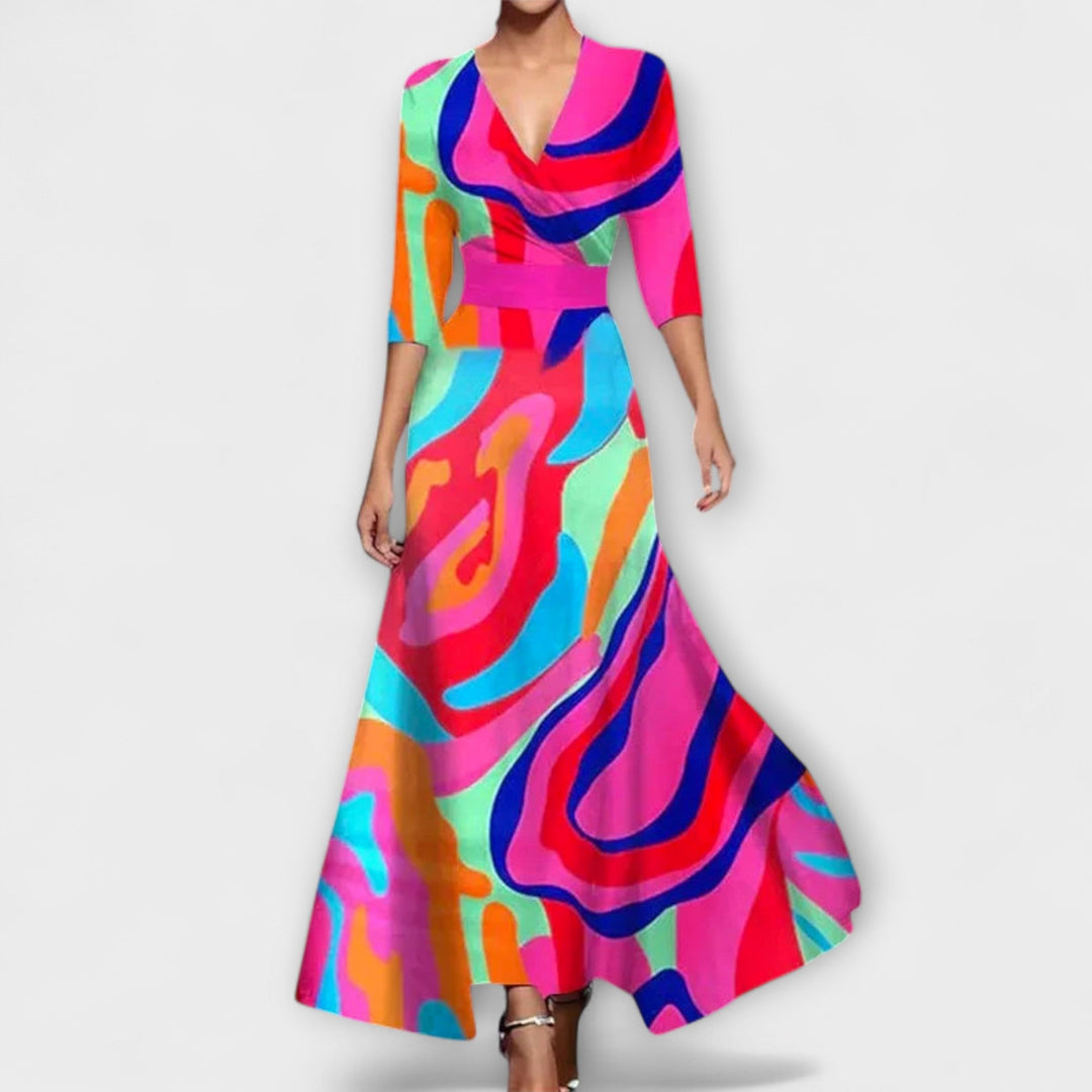 Лилия - Елегантна рокля с уникални ръкави