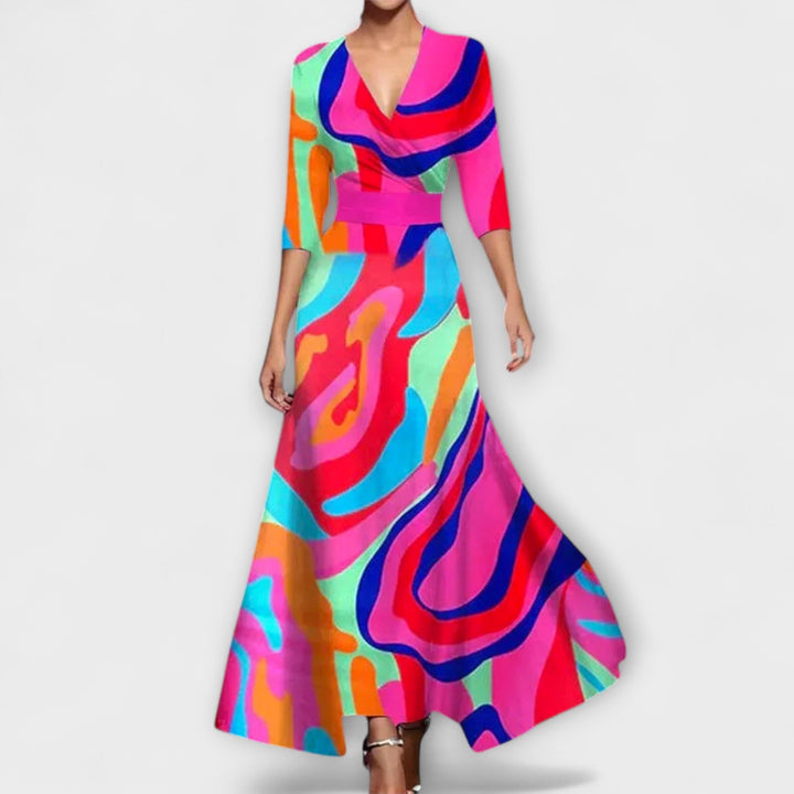 Лилия - Елегантна рокля с уникални ръкави